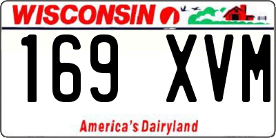 WI license plate 169XVM