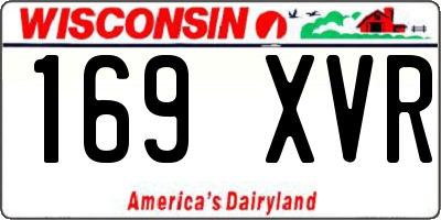 WI license plate 169XVR