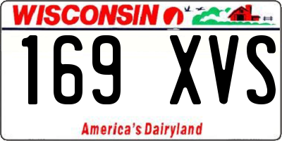WI license plate 169XVS
