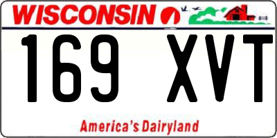 WI license plate 169XVT