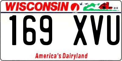 WI license plate 169XVU
