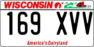 WI license plate 169XVV