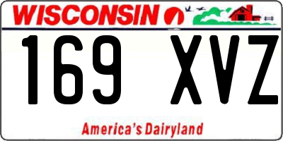 WI license plate 169XVZ