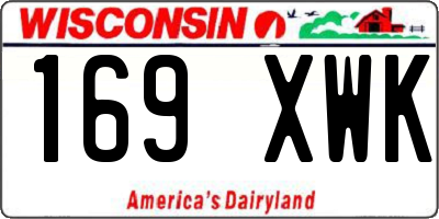 WI license plate 169XWK