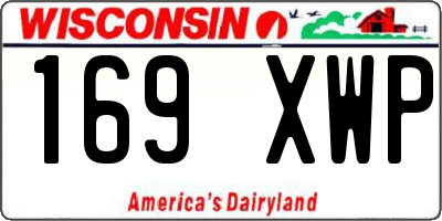 WI license plate 169XWP