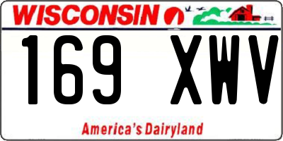 WI license plate 169XWV