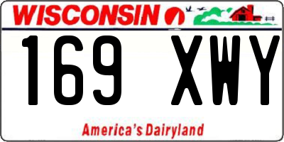 WI license plate 169XWY