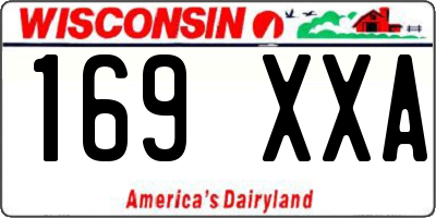 WI license plate 169XXA