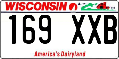 WI license plate 169XXB