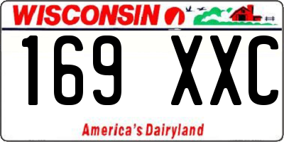 WI license plate 169XXC
