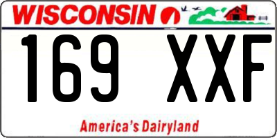 WI license plate 169XXF