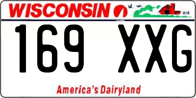 WI license plate 169XXG