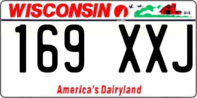 WI license plate 169XXJ
