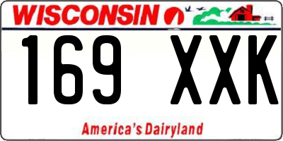 WI license plate 169XXK
