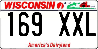 WI license plate 169XXL