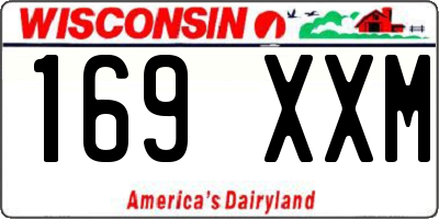 WI license plate 169XXM