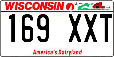 WI license plate 169XXT