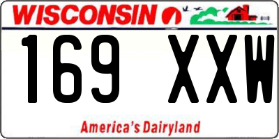 WI license plate 169XXW