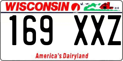 WI license plate 169XXZ