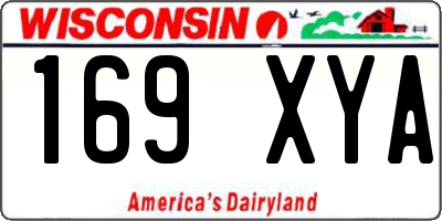 WI license plate 169XYA