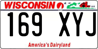WI license plate 169XYJ