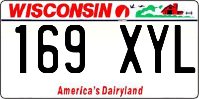 WI license plate 169XYL