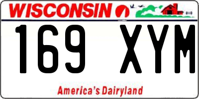 WI license plate 169XYM