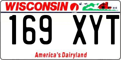 WI license plate 169XYT