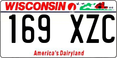 WI license plate 169XZC