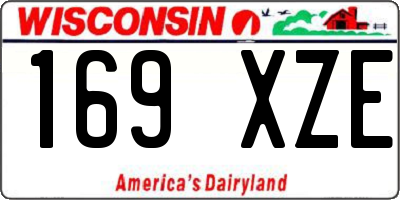 WI license plate 169XZE