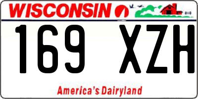 WI license plate 169XZH