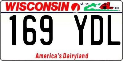 WI license plate 169YDL