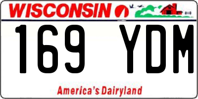 WI license plate 169YDM
