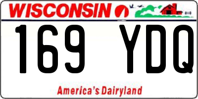 WI license plate 169YDQ
