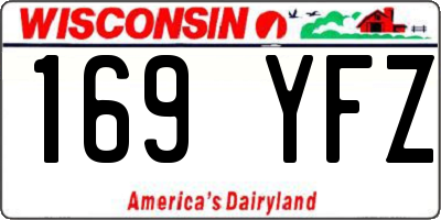 WI license plate 169YFZ