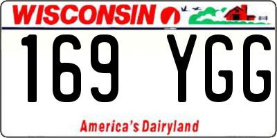 WI license plate 169YGG