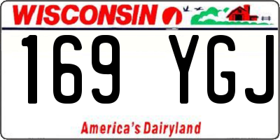 WI license plate 169YGJ