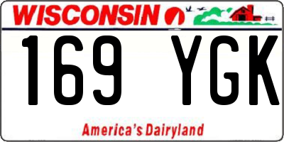 WI license plate 169YGK
