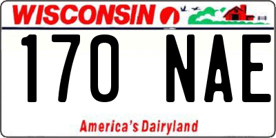 WI license plate 170NAE