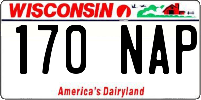WI license plate 170NAP