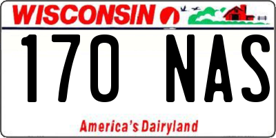 WI license plate 170NAS