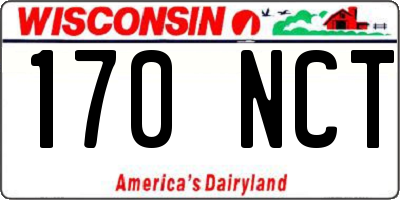 WI license plate 170NCT