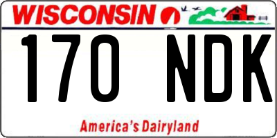 WI license plate 170NDK
