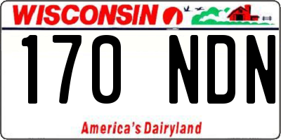 WI license plate 170NDN