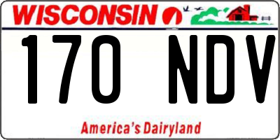 WI license plate 170NDV