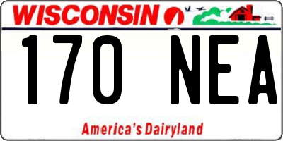 WI license plate 170NEA