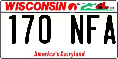 WI license plate 170NFA