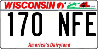 WI license plate 170NFE