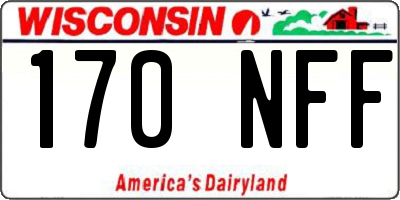 WI license plate 170NFF