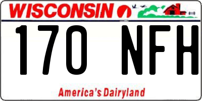 WI license plate 170NFH